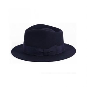 Chapeau Fedora Unisexe en Laine à Large Bord, Casquette Fedora en Feutre pour Homme, Chapeaux Rétro Élégants avec Ruban, Chapeaux Cloche Tendance - Product Image 4
