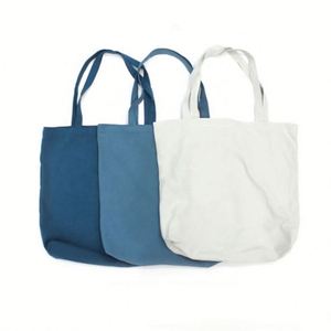 Morandi Solid Color Casual Custom Beach Grocery Reusable Linen Cotton <b>Canvas</b> <b>Tote</b> Shopping Bags - Product Image 3