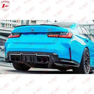 Z-ART R4 Lèvre avant en fibre de carbone sèche pour BMW M3 <span class=keywords><strong>M4</strong></span> 2021+ Spoiler avant en fibre de carbone sèche pour G80 G81 G82 G83 M3 <span class=keywords><strong>M4</strong></span> - Product Image 4