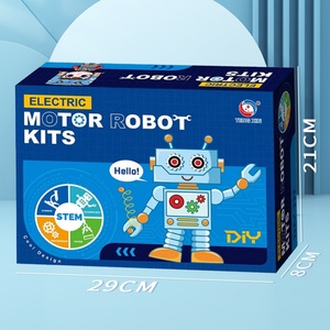 Juguetes Educativos de Ciencia e Ingeniería, Robot de Dibujos Animados, Kit de Rompecabezas STEM, Juego Combinado Ecológico - Product Image 4