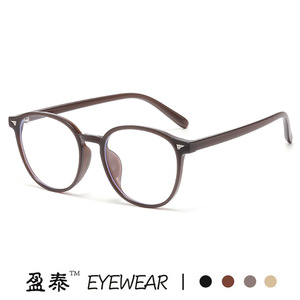 กรอบแว่นตาทรงกลม TR90 สำหรับผู้หญิง ป้องกันแสงสีฟ้า เลนส์ PC แบบเต็มกรอบ - Product Image 2