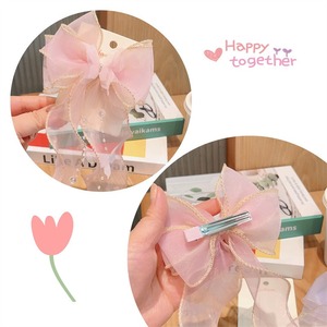 Nueva edición coreana, accesorios para el cabello, correa de lazo de malla súper inmortal, cadena de cuentas, joyería de horquilla para niños - Product Image 4