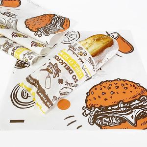 Papel Encerado Personalizado de Grado Alimenticio, Resistente a la Grasa, para Envolver Sándwiches, con Logotipo Impreso Personalizado para Pizza, Pastel, Dulces - Product Image 5