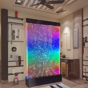 Tùy chỉnh Led Nước bong bóng tường nước Tính năng thác nước đài phun nước màn hình & phòng Divider - Product Image 1