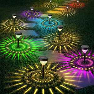 IP44 Waterproof Stainless Steel LED Outdoor Solar Lamp Decorative Landscape Lights Warm Light Patio Garden Lawn Solar Lighting - Product Image 1