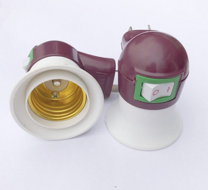 E27 nhựa vít giữ đèn vuông ổ cắm di động với chuyển đổi tường Plug-in chuyển đổi ống chân phẳng an toàn - Product Image 6