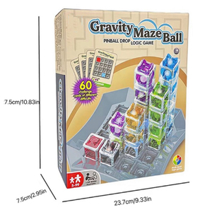 Jeu de labyrinthe éducatif en plastique <span class=keywords><strong>pour</strong></span> enfants, jeu de logique de gravité STEM, cadeau d'apprentissage amusant - Product Image 2