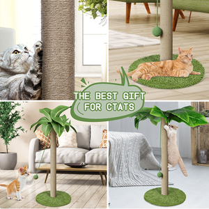 Lusso sisal gatto <span class=keywords><strong>tiragraffi</strong></span> albero in legno gatto gratta <span class=keywords><strong>colonna</strong></span> <span class=keywords><strong>per</strong></span> <span class=keywords><strong>gatti</strong></span> che giocano