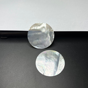 Perlas de Nácar Blanco de Grado B, Planas Dobles, 50*1MM, para Joyería, Accesorios de Concha Natural Personalizados, Cuentas de Concha - Product Image 1