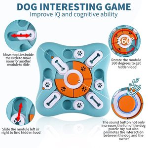 Pet Slow Food Intelligence Toy Suitable <b>Dogs</b> Cats Play Hide Food Produces Sounds Enhances Enrichment <b>Dogs</b> Intelligence <b>Puzzle</b> - Product Image 5