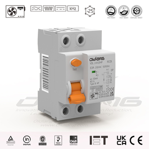 Tipo B para RCCB 2P 40A 63A, Cobre Industrial para Protección de Inversores y Aires Acondicionados, BS7671/IEC61008/62423, CE y UKCA <span class=keywords><strong>IET</strong></span> - Product Image 1