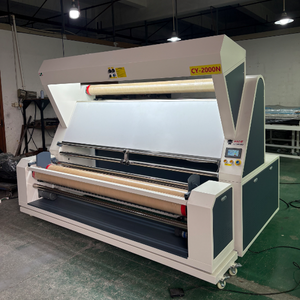 High Quality Factory Knitted Width Fabric Inspection Rolling Machine With Tension Control Heat Press Machine