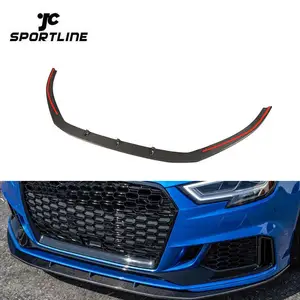 Carbon Fiber RS3 Facelift Lip Voor Audi RS3 Sedan 4-Deur 2017-2019