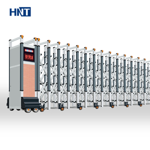 Hnt nhôm tự động công nghiệp điện gấp cổng cơ giới Kính thiên văn an ninh trường học phía trước hàng rào có thể thu vào cổng - Product Image 2