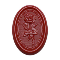 Autocollants de sceau de cire en relief rose, motif 3D transparent, autocollants de sceau pour invitation de mariage, autocollants de sceau pour emballage cadeau, vente en gros