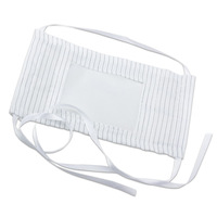Masque facial antistatique pour salle blanche en polyester 100% et tissu conducteur pour salle d'entretien des composants électroniques
