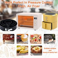 Moule à pâtisserie rond à fond amovible avec fermoir, antiadhésif, pour gâteau chiffon, compatible four, en boîte