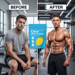 Aislado de Proteína de Suero de Leche Transparente OEM, 20 g de Proteína, <span class=keywords><strong>0</strong></span> Azúcar, Sabor Limonada, Suplemento Deportivo para el Crecimiento Muscular y la Energía, 500 g - Product Image 4