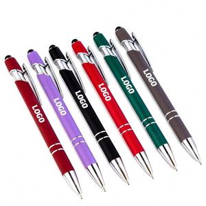 ปากกาโปรโมชั่นธุรกิจแบบพิมพ์ลายพร้อมโลโก้สีน้ำเงิน ปากกาสไตลัสแบบสัมผัสหน้าจอ ปากกาลูกลื่น ของขวัญส่งเสริมการขายแบบกำหนดเอง - Product Image 1