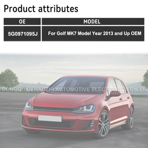 5 G0971095J Kabelbaum kabel für PDC-Sensor mit Front stoßstange für Golf MK7 2013-2024, schwarzer ABS-Ersatzteil OEM - Product Image 2