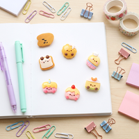 Nouveauté 2026 : Accessoires de mode en résine DIY style dessin animé, faits main, pour pinces à cheveux, coques de téléphone, breloques pour chaussures - Colle crème, petits animaux, aliments, maison
