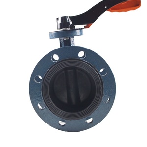 Vanne papillon manuelle de haute qualité 6 pouces DN150 avec pince en acier général pour huile gaz eau prix compétitifs - Product Image 1