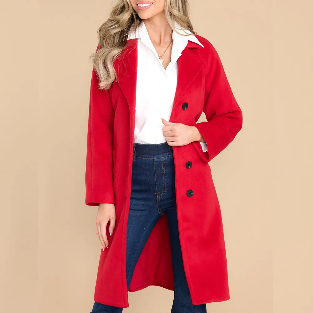 2022 Fashion Casual Elegante Dames Herfst Winter Kleding Belted Lange Trenchcoat Voor Vrouwen