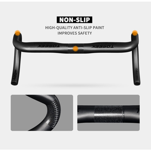 <span class=keywords><strong>Manillar</strong></span> de Bicicleta de <span class=keywords><strong>Carretera</strong></span> TOSEEK, 31.8mm*400/420/440mm, <span class=keywords><strong>Manillar</strong></span> Aerodinámico Negro Mate, Fibra de Carbono Completa, <span class=keywords><strong>Manillar</strong></span> para Bicicleta de Gravel, OEM ODM - Product Image 4
