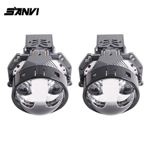 Sanvi <b>Auto</b> <b>Lights</b> Factory New Arrival 3 Inch A12MAX Bi LED Projector Lens Headlight 80w 5500k Dual Lens Automotive <b>Light</b> <b>System</b> - Product Image 2