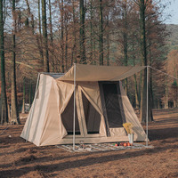 Tente de camping Kodiak en toile de coton, double couche, imperméable, pour toutes les saisons, 2000-3000 mm, pour le camping de printemps, une chambre, Flex Bow