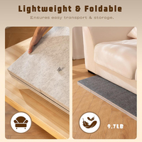 Table de puzzle pliable haut de gamme avec plateau inclinable à 3 positions, planche à puzzle légère et portable en feutre avec 6 tiroirs de rangement