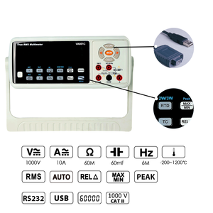 Multímetro Digital de Bancada VA801C 60000 Contagens True RMS VFD Voltímetro de Corrente Temperatura LAN Bluetooth de Mesa Alta Precisão - Product Image 2