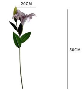 ดอกลิลลี่ลดราคา พร้อมดอกไม้ประดับตกแต่งแบบ 2 หัว ขนาดเล็ก ดอกไม้ประดิษฐ์ - Product Image 4