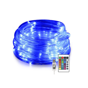 <span class=keywords><strong>Guirlande</strong></span> lumineuse <span class=keywords><strong>LED</strong></span> USB étanche pour extérieur, décoration de jardin, tube RVB coloré, <span class=keywords><strong>guirlande</strong></span> féerique flexible de 15 m pour fête - Product Image 6