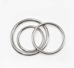 Gancho para equipaje de plata y bronce negro, bolsa de Hardware para bolso, hebilla de cinturón de anillo redondo, marco de pared de hierro, gancho a presión, accesorios de Marco - Product Image 3