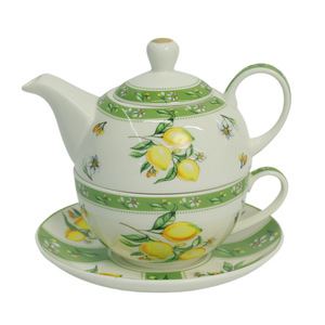 Juego de Café y Té de Porcelana Minimalista Moderno, Una Tetera y Una Taza, Diseño Creativo Encajado, Exquisito <span class=keywords><strong>para</strong></span> el Hogar y la Oficina, Taza y Platillo <span class=keywords><strong>para</strong></span> el Té de la Tarde - Product Image 1