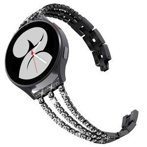 <span class=keywords><strong>Cinturino</strong></span> di lusso in acciaio inossidabile in lega di diamanti 20mm 22mm per Samsung Galaxy Watch <span class=keywords><strong>Huawei</strong></span> universale da donna - Product Image 6