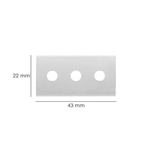 Lame rectangulaire pour grattoir à vitres domestique (5 pièces) - Product Image 2