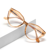 Montures de lunettes œil-de-chat tendance en gros, montures TR CP, plusieurs couleurs, lunettes anti-lumière bleue à la mode pour femmes