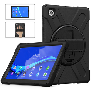 Étui de protection pour tablette <span class=keywords><strong>Lenovo</strong></span> <span class=keywords><strong>Tab</strong></span> TB311 K10 10.1 K11 M11 TB330 <span class=keywords><strong>M10</strong></span> <span class=keywords><strong>Plus</strong></span> TB125 TB328 PC Silicone Sangle de poignet Film de protection - Product Image 1