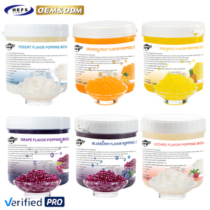 2025 OEM Billes de jus éclatantes sans sucre aux saveurs multiples Fraise, Raisin, Mangue, Petites perles de boba pour thé aux perles, Popping Boba - Product Image 1