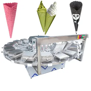 Fabrieksprijs Suikerwafel Ijs Papieren Kegels Maken Machine Volautomatische Loempia Machine