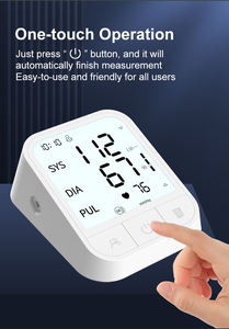 सटीक डिजिटल ऊपरी बांह बीपी मशीन स्फिग्मोमानोमीटर जिसमें ओनेटौच मेमोरी के साथ इलेक्ट्रिक ब्लड प्रेशर मॉनिटर - Product Image 5