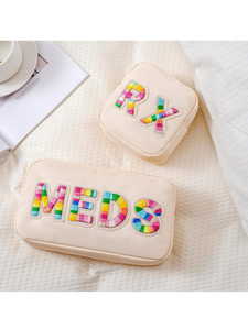 <span class=keywords><strong>Trousse</strong></span> <span class=keywords><strong>de</strong></span> <span class=keywords><strong>toilette</strong></span> à fermeture éclair étanche sacs <span class=keywords><strong>de</strong></span> maquillage <span class=keywords><strong>de</strong></span> voyage bricolage broderie lettre patchs filles pochettes <span class=keywords><strong>de</strong></span> beauté sac cosmétique Portable - Product Image 4