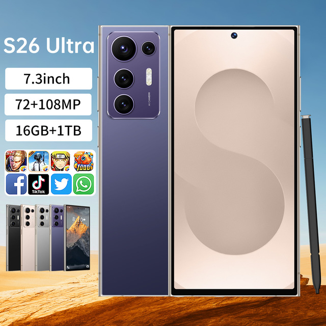 16GB+1TB HD Screen 7.3-inch  Battery  Long Life S26 Ultra 2026 Most Affordable Dual-SIM 5G Smartphone