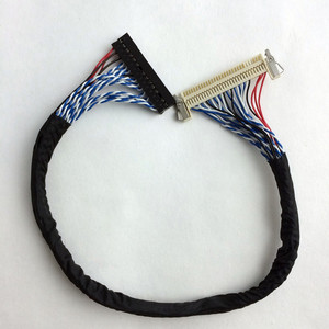 Kabel FIX30pin Dual 8 Lvds untuk LCD Umum 17-24 inci dengan Pengikat Kartu LVDS (2 Kanal, 8-bit), 30 Pin 25cm 40cm - Product Image 1