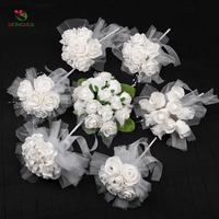 Usine Honghua, vente en gros de roses artificielles en mousse, lot de 50 pièces en vrac pour la décoration de mariage en DIY, centres de table, fleurs artificielles