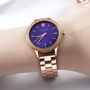 Montre de Luxe Tendance pour Femme, Étanche, avec Cristaux, Idéale comme Cadeau, Montre à Quartz pour Fille, Reloj MF0043 - Product Image 6