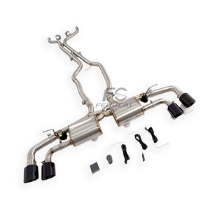 Tubos de Escape Catback de Alta Calidad en Acero Inoxidable SS304 con Válvula y Silenciador para Porsche Cayenne 958 3.0T V6 2011-2017 para Mejorar el Torque a Baja Velocidad - Product Image 3