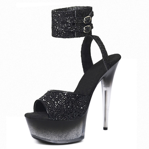 <span class=keywords><strong>Sandalias</strong></span> <span class=keywords><strong>de</strong></span> <span class=keywords><strong>Plataforma</strong></span> <span class=keywords><strong>con</strong></span> Tacón Fino y Pequeño, Estilo Fetiche, Exóticas, <span class=keywords><strong>de</strong></span> 6 Pulgadas, Talla Grande, 15 cm, <span class=keywords><strong>con</strong></span> Pedrería, Punta Abierta, Concisas, para Club Nocturno, Baile en Barra - Product Image 2